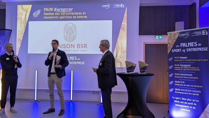 Remise de la Palme Europcar à Maison BSR
