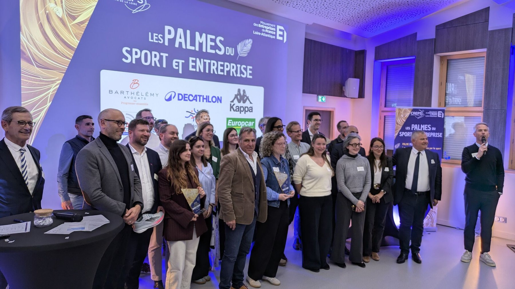 Lauréats, athlètes et partenaires des Palmes du Sport et Entreprise